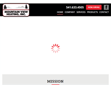 Tablet Screenshot of mtviewheating.com